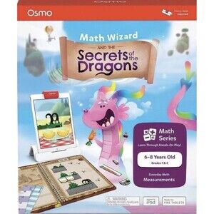 Osmo Math Wizard & The Secrets Of The Dragons - iPad/Fire Tablet - Ages 6-8